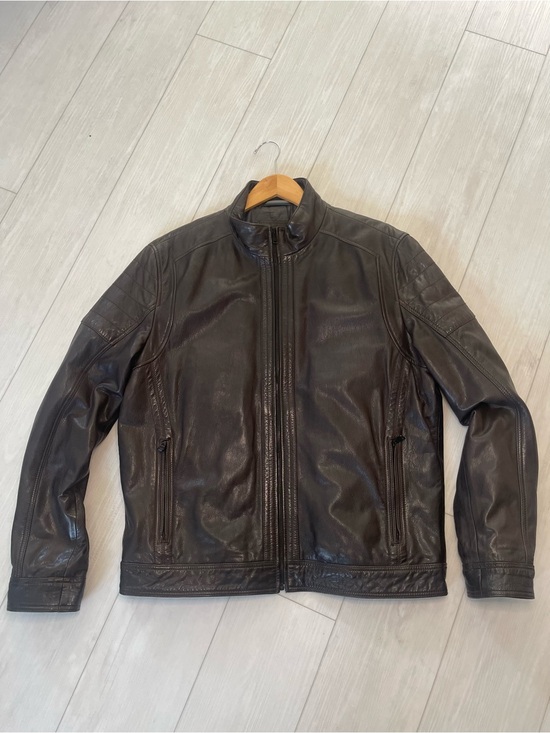 Hugo Boss Other - Hugo Boss leather jacket moto full zip